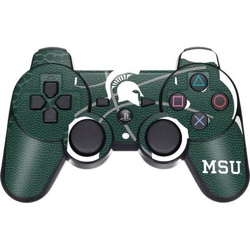 Michigan State University Green Basketball PS3 Dual Shock wireless controller Skin