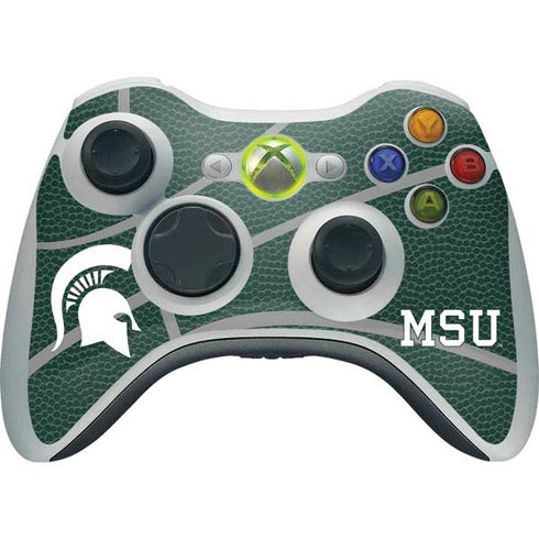 Michigan State University Green Basketball Xbox 360 Wireless Controller Skin