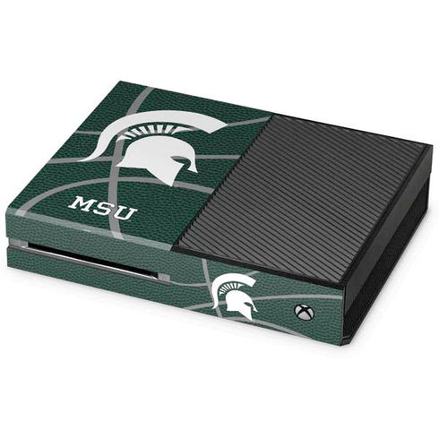 Michigan State University Green Basketball Xbox One Console Skin