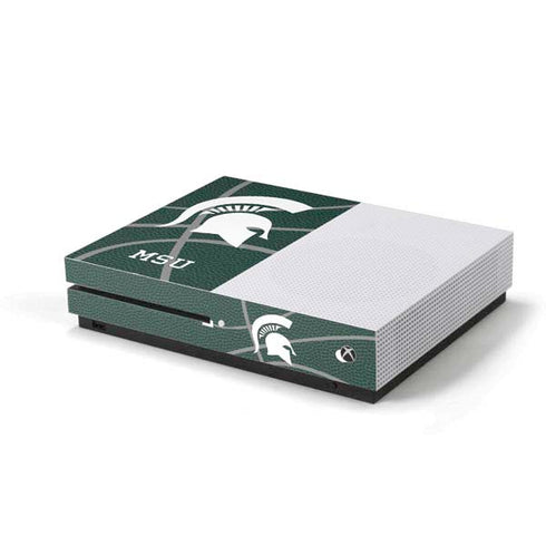Michigan State University Green Basketball Xbox One S Console Skin