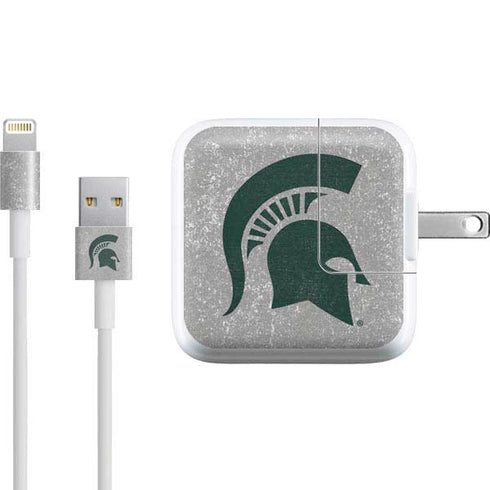 Michigan State University Grey Spartans Logo iPad Charger (10W USB) Skin