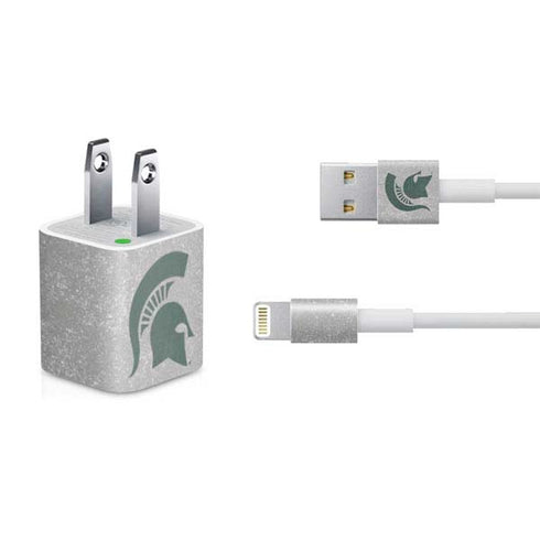 Michigan State University Grey Spartans Logo iPhone Charger (5W USB) Skin