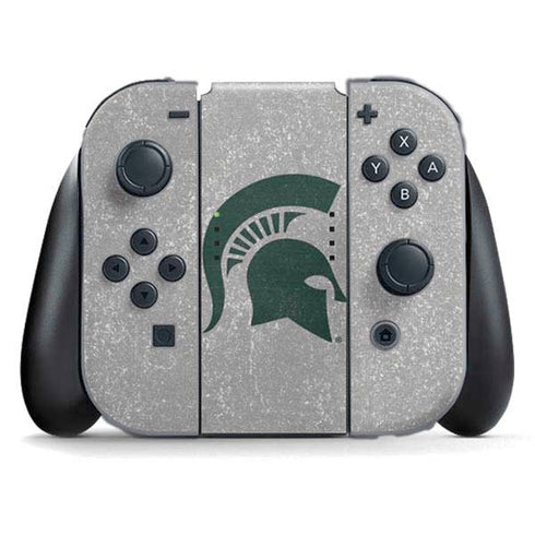 Michigan State University Grey Spartans Logo Nintendo Switch (2017-2021) Joy-Con Controller Skin