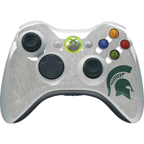 Michigan State University Grey Spartans Logo Xbox 360 Wireless Controller Skin