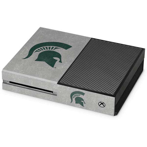 Michigan State University Grey Spartans Logo Xbox One Console Skin