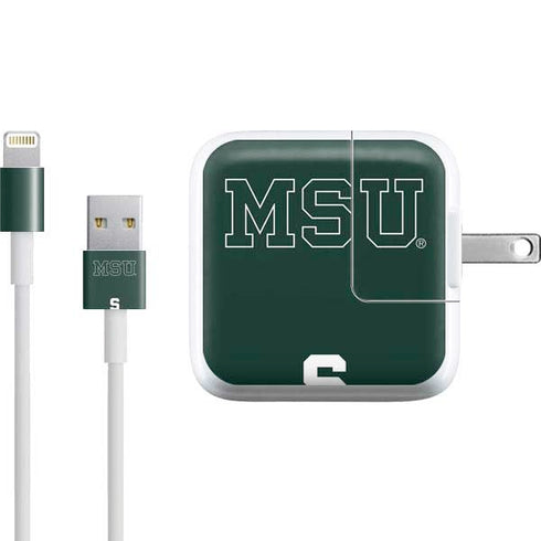 Michigan State University MSU Letters iPad Charger (10W USB) Skin