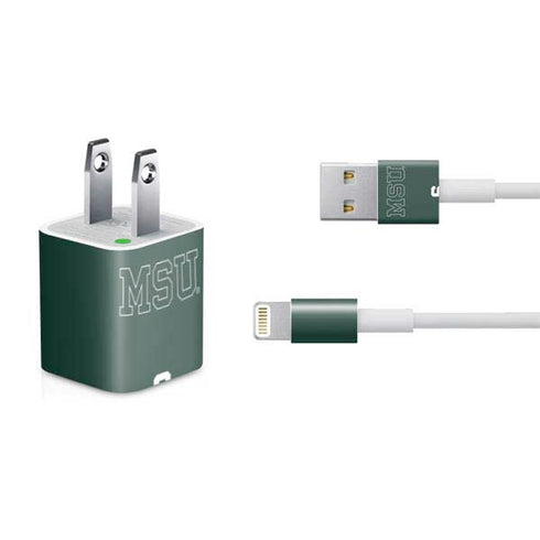 Michigan State University MSU Letters iPhone Charger (5W USB) Skin