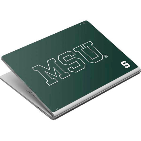Michigan State University MSU Letters Surface Book Skin