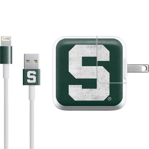 Michigan State University Spartans Away Grey S iPad Charger (10W USB) Skin