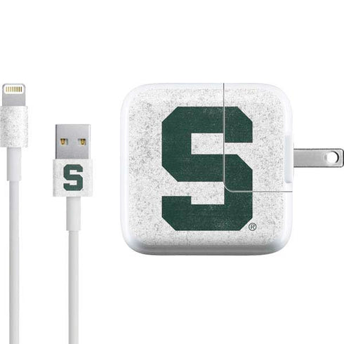 Michigan State University Spartans Mean Green S iPad Charger (10W USB) Skin