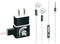 Michigan State University Spartans Logo Phone Charger Skin