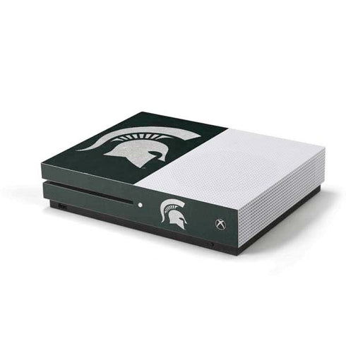 Michigan State University Spartans Logo Xbox One S Console Skin