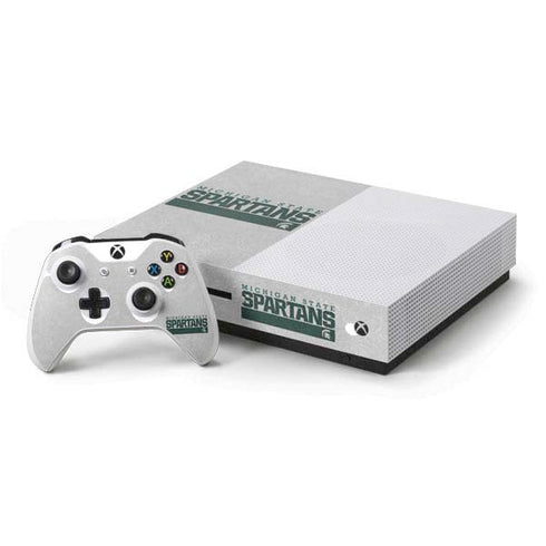 Michigan State University Spartans Marquee Xbox One S Console and Controller Bundle Skin