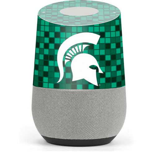 Michigan State University Spartans Digital Pixels Google Home Skin