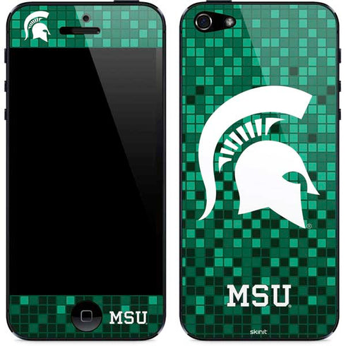 Michigan State University Spartans Digital Pixels iPhone 5/5s/5SE Skin