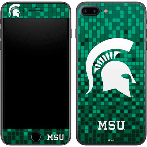 Michigan State University Spartans Digital Pixels iPhone 7 Plus Skin