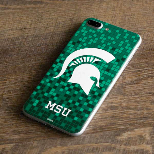 Michigan State University Spartans Digital Pixels iPhone 7 Plus Skin