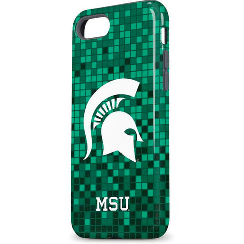 Michigan State University Spartans Digital Pixels iPhone 7 Pro Case