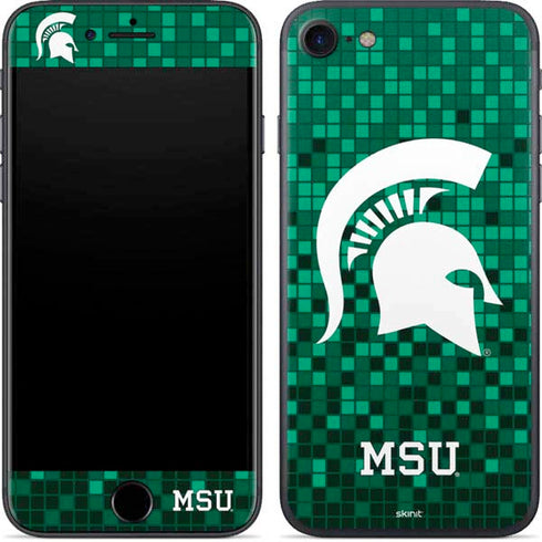 Michigan State University Spartans Digital Pixels iPhone 7 Skin
