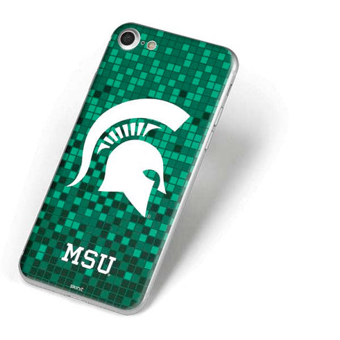 Michigan State University Spartans Digital Pixels iPhone 7 Skin