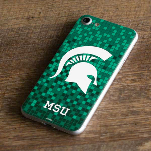 Michigan State University Spartans Digital Pixels iPhone 7 Skin