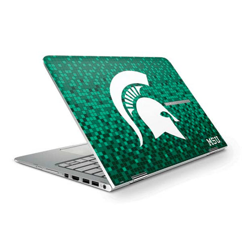 Michigan State University Spartans Digital Pixels HP Spectre Skin