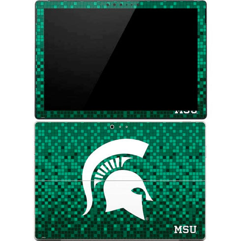 Michigan State University Spartans Digital Pixels Surface Pro 4 Skin