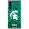 Michigan State University Spartans Digital Pixels Galaxy S23 FE Clear Case