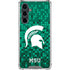 Michigan State University Spartans Digital Pixels Galaxy S23 FE Clear Case
