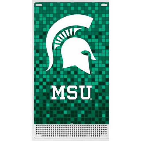 Michigan State University Spartans Digital Pixels Xbox Series S Console Skin