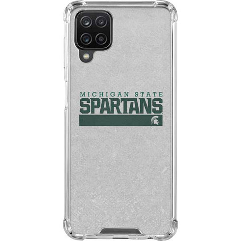 Michigan State University Spartans Marquee Galaxy A12 Clear Case