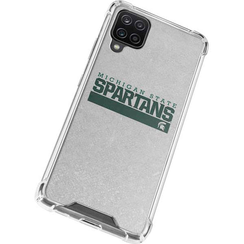 Michigan State University Spartans Marquee Galaxy A12 Clear Case