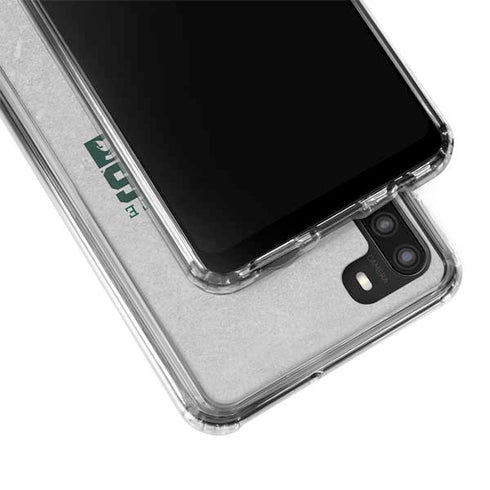 Michigan State University Spartans Marquee Galaxy A21 Clear Case