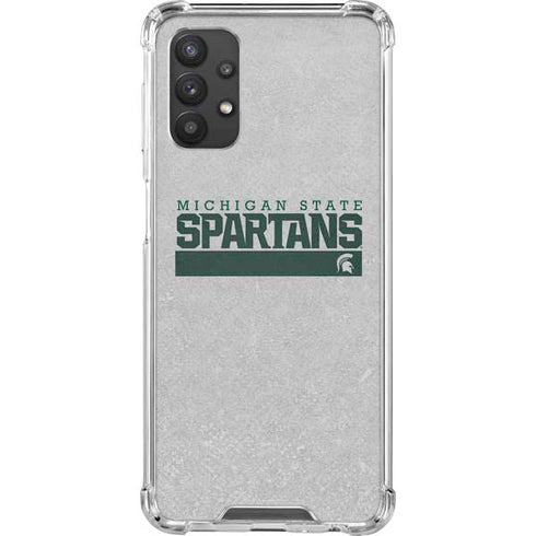 Michigan State University Spartans Marquee Galaxy A32 5G Clear Case