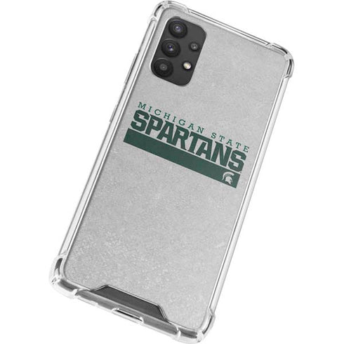 Michigan State University Spartans Marquee Galaxy A32 5G Clear Case