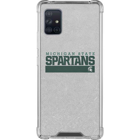 Michigan State University Spartans Marquee Galaxy A51 5G Clear Case