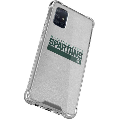 Michigan State University Spartans Marquee Galaxy A51 5G Clear Case