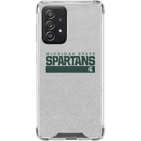 Michigan State University Spartans Marquee Galaxy A52 5G Clear Case