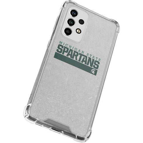 Michigan State University Spartans Marquee Galaxy A53 5G Clear Case