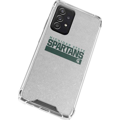 Michigan State University Spartans Marquee Galaxy A72 5G Clear Case