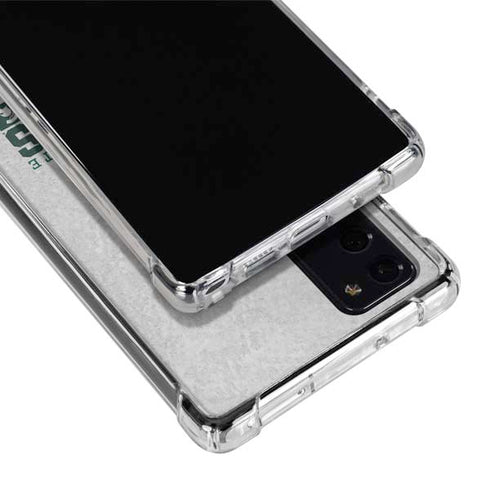 Michigan State University Spartans Marquee Galaxy Note20 5G Clear Case