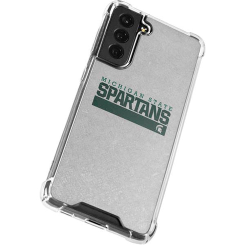 Michigan State University Spartans Marquee Galaxy S22 Plus Clear Case