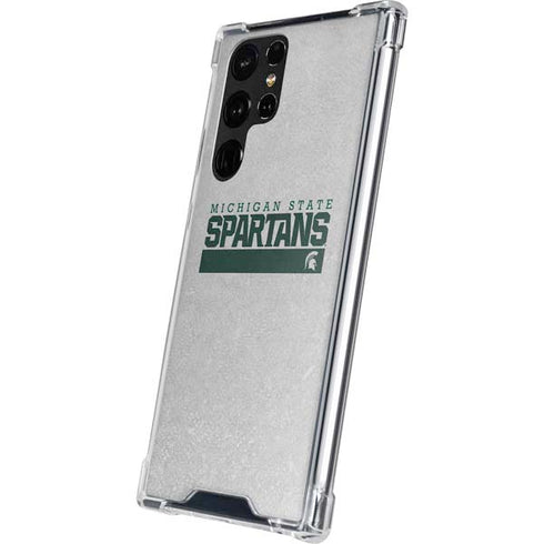 Michigan State University Spartans Marquee Galaxy S22 Ultra Clear Case