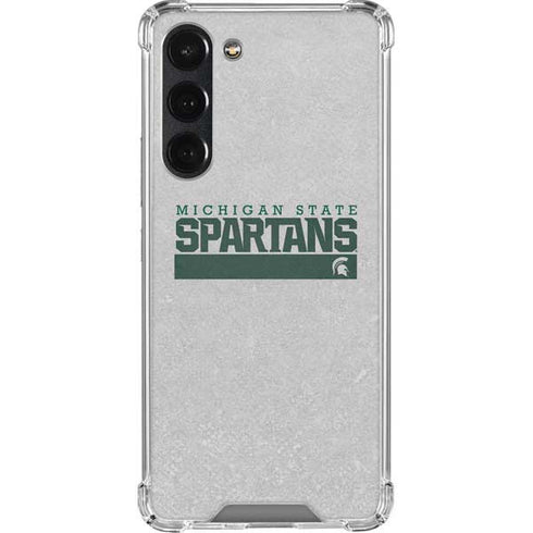 Michigan State University Spartans Marquee Galaxy S23 Plus Clear Case