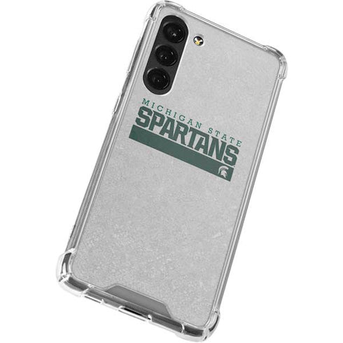 Michigan State University Spartans Marquee Galaxy S23 Plus Clear Case