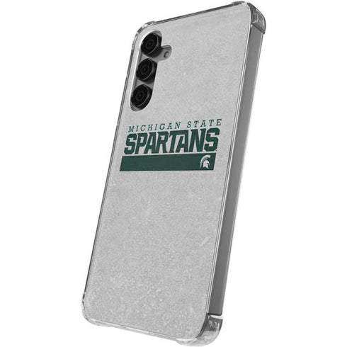 Michigan State University Spartans Marquee Galaxy S24 Plus Clear Case
