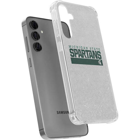 Michigan State University Spartans Marquee Galaxy S24 Plus Clear Case