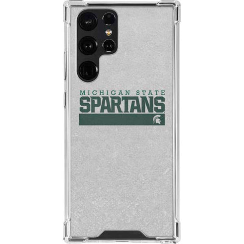 Michigan State University Spartans Marquee Galaxy S24 Ultra Clear Case