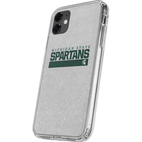 Michigan State University Spartans Marquee iPhone 11 Clear Case