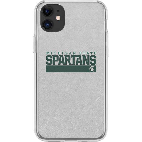 Michigan State University Spartans Marquee iPhone 11 Clear Case